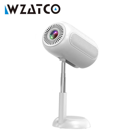 WZATCO T6 Full HD 1080P Projector 4K Android 5G WiFi Portable Home TheaterProjetor Smart Beamer Proyect Movie Freestyle Ceiling