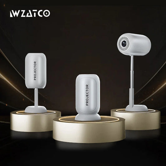 WZATCO T6 Full HD 1080P Projector 4K Android 5G WiFi Portable Home TheaterProjetor Smart Beamer Proyect Movie Freestyle Ceiling